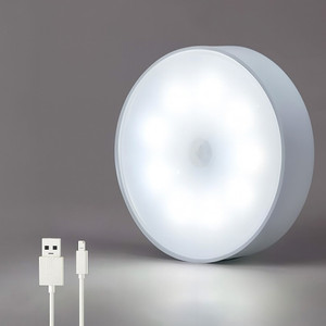 Bright IQ 3W LED Night Bulb Rechargeable Wireless Sensor Light Wardrobe Light (Cool White) Motion Sensor Light