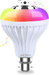 Pick Ur Needs Music Bluetooth LED Light Bulb Colourful Built-in Audio Speaker Music Player 12 W Bluetooth PA Speaker