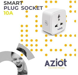 AZIOT 10amp Smart Plug - Wifi/Bluetooth Communication Smart Plug