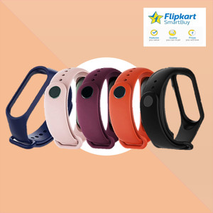 Flipkart SmartBuy Bands for Mi Band 4/3 Compatible For Mi BAND M3 & M4 (Not For M2) Smart Band Strap