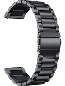MOBRISTA 22MM Heavy Metal Chain Strap with Secure Lock Compatible with Watch 22 mm Metal Watch Strap