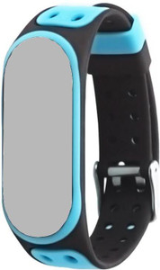 Epaal Strap with Metal Buckle for Xiaomi Mi Band 4 / Mi Band 3 - Blue-Black Smart Band Strap