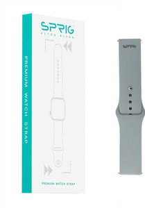 स्प्रीग Liquid Soft Silicon Strap (Lug 22MM) स्मार्ट वॉच स्ट्रैप