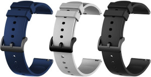 BLACK LOVIES 22 MM SILICON (PACK OF 3) Smart Watch Strap