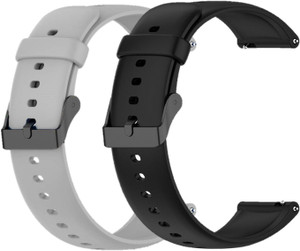 TECHWIND 22MM Classic Silicon Band Strap (CHECK MODEL LIST) Combo Pack of 2 Watch Belt Smart Watch Strap