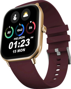 Melbon H9 Maroon | 1.99 " Amoled Display | BT Calling | AI Voice | Music | Fitness Smartwatch