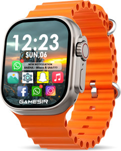 GameSir T800 Ultra orange Smartwatch with Bluetooth, Fitness & Heart Rate Tracking Smartwatch