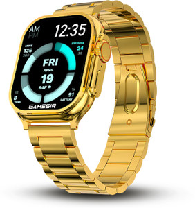 GameSir S9 Ultra gold Touch Watch with 25+ New Features Health Music,Games, Android Smartwatch