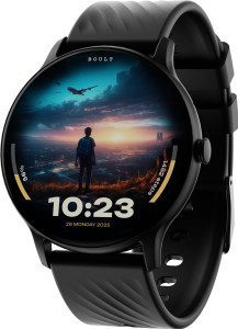Boult Dire 1.38'' 2.5D Curved HD Display, 500Nits, 250+ Watch Faces, Health Track,IP67 Smartwatch