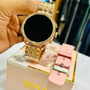 RISHI ENTERPRISES Trendy latest Gen9 smartwatch, Golden & Pink strap ,hd display 9 Smartwatch