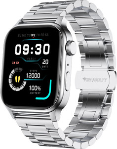 Fire-Boltt Rise Luxe Stainless Steel Luxury, 47mm (1.85) Display, Games, 120+ Sports Smartwatch