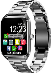 GameSir H9 Silver Full Screen Touch Watch, Bluetooth calling, Health & Fitness, Fashion Smartwatch
