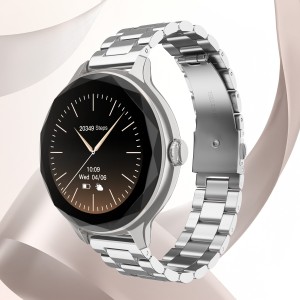 Noise Grace Women's Collection 1.1 AMOLED Display with Diamond Cut Metal Dial Smartwatch