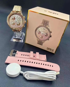 MBS Trendy Gen 9 smartwatch 2 straps smart watch for women Smartwatch