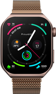 Prowatch V1,1.85" AMOLED Display, 2.5D GPU Engine, AOD,Assisted GPS, Gorilla Glass3,IP68 Smartwatch