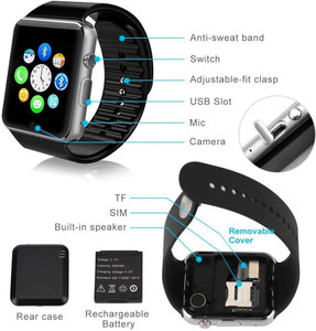 Longan A1 Smart Watch Phone - Support Bluetooth/Camera/SIM/Memory Card/Voice Calling Smartwatch