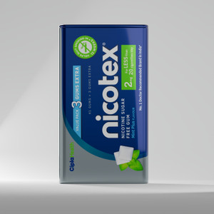 Cipla Nicotex Nicotine MintPlus Gums 2mg | 44 Each Pack | Helps to Quit| Smoking Cessations