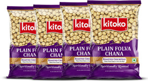 Kitoko Roasted Plain Folva Chana Unsalted| Chickpeas Without Skin | Namkeen Bhuna Chana