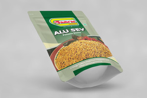 Samrat Alu Bhujia Namkeen Potato Slims Sev - Tangy & Crispy Taste - Flavorful Snacks