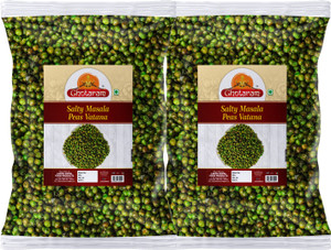 GHOTARAM Masala Matar Bhuna Masala Green Matar Spicy Roasted Pea Chakhna Snack-150g*2Pack