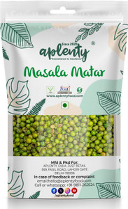 APLENTY Roasted Green Peas (Crunchy) | Salted & Masala Green Peas (Namkeen Matar)