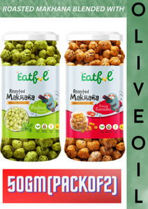 EATFUL PudinaPunch Roasted&TangyTomato Roasted Flavour Makhana Jar(BlendedWithOliveOil)