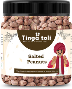 TINGA TOLI Salted Peanuts Jumbo Size| Desi Singdana|Whole Groundnut Mungfali dana |Jar Pack