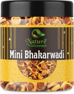 NATURE CONNECT Mini Bhakarwadi | Gujarati Style Mini Bhakarwadi Crunchy | Jar Pack