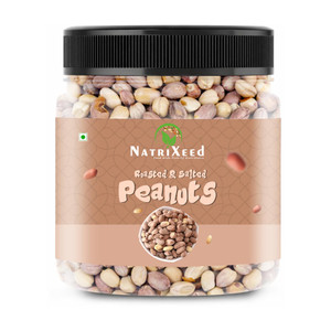 Natrixeed Roasted Salted Peanuts \ Moongfali (1kg) | Rich Healthy | Crunchy Tea Time Snack Roasted & Salted Peanuts