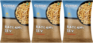 KHAOSA Ratlami Sev 600Gm (200Gm x 3) Bhujia Sev