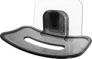 kroywen Transparent Drain soap Dish Free Perforation Wall-Mounted soap Holder