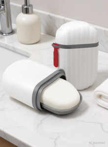 KEVRIZ Portable Soap Holder|Travel Soap Case with Lid Travel & Camping Soap Box
