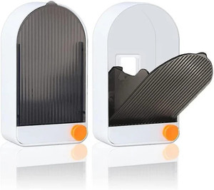 FORWAY Plastic Wall Mounted One Bar Bathroom Soap Holder Soap Box with Lid