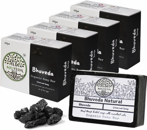 bhuveda natural soap bar charcoal soap