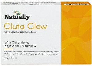 Natually Gluta Glow Soap| Glutathione, kojic & vit C | - Price in India,  Buy Natually Gluta Glow Soap| Glutathione, kojic & vit C | Online In India,  Reviews, Ratings & Features | Flipkart.com