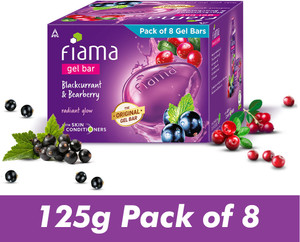 FIAMA Gel Bar Blackcurrant & Bearberry, Radiant Glowing Skin, with Skin Conditioners