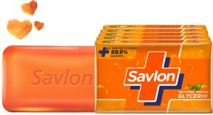 Savlon Glycerin Soap Bar With Germ Protection, Soap for Women & Men, For All Skin Types