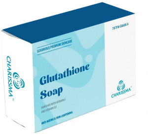 CHARISSMA Glutathione skin care bath soap enriched with Vitamin E and Vitamin B3 - 100g…