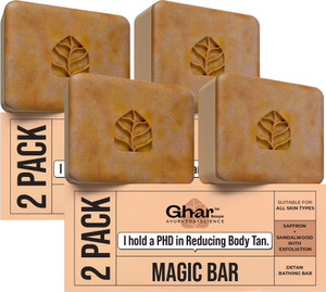 Ghar Sandal Wood And Saffron Soap for DeTan - Image 6