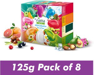 FIAMA Mega Celebration Pack With 8 Unique Soap Gel Bathing Bars, For Moisturized Skin