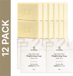 Seoulskin Kojic & Rice Water Brightening Soap Pack of 12 - Image 6