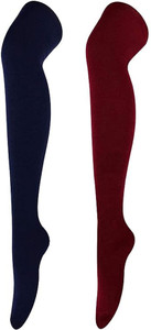 TRAZO Women Striped Knee High