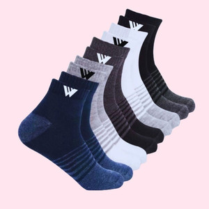 MJE Men & Women Solid Ankle Length, Peds/Footie/No-Show