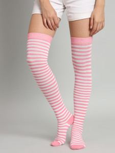 TRAZO Women Striped Thigh