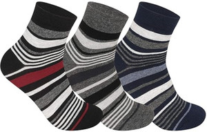 Supersox Men Striped Ankle Length