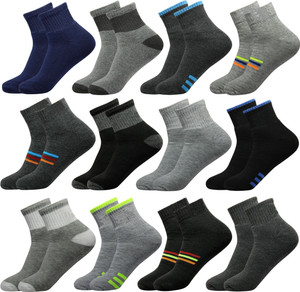 krijo Men & Women Solid, Self Design Ankle Length, Mid-Calf/Crew, Low Cut, Peds/Footie/No-Show