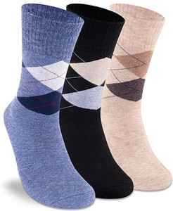 Supersox पुरुषों के लिए सेल्फ डिज़ाइन मिड काफ/ क्रू  मोज़े