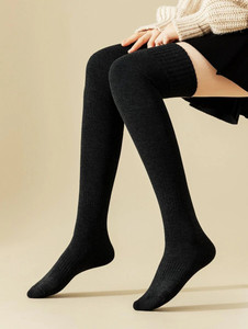 Grilazza Women Solid Over the Knee, Thigh