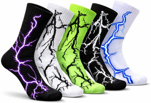 RozzyBlue Unisex Self Design Ankle Length Socks Pack of 5 - Image 6