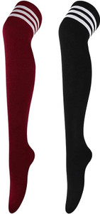 TRAZO Women Striped Knee High